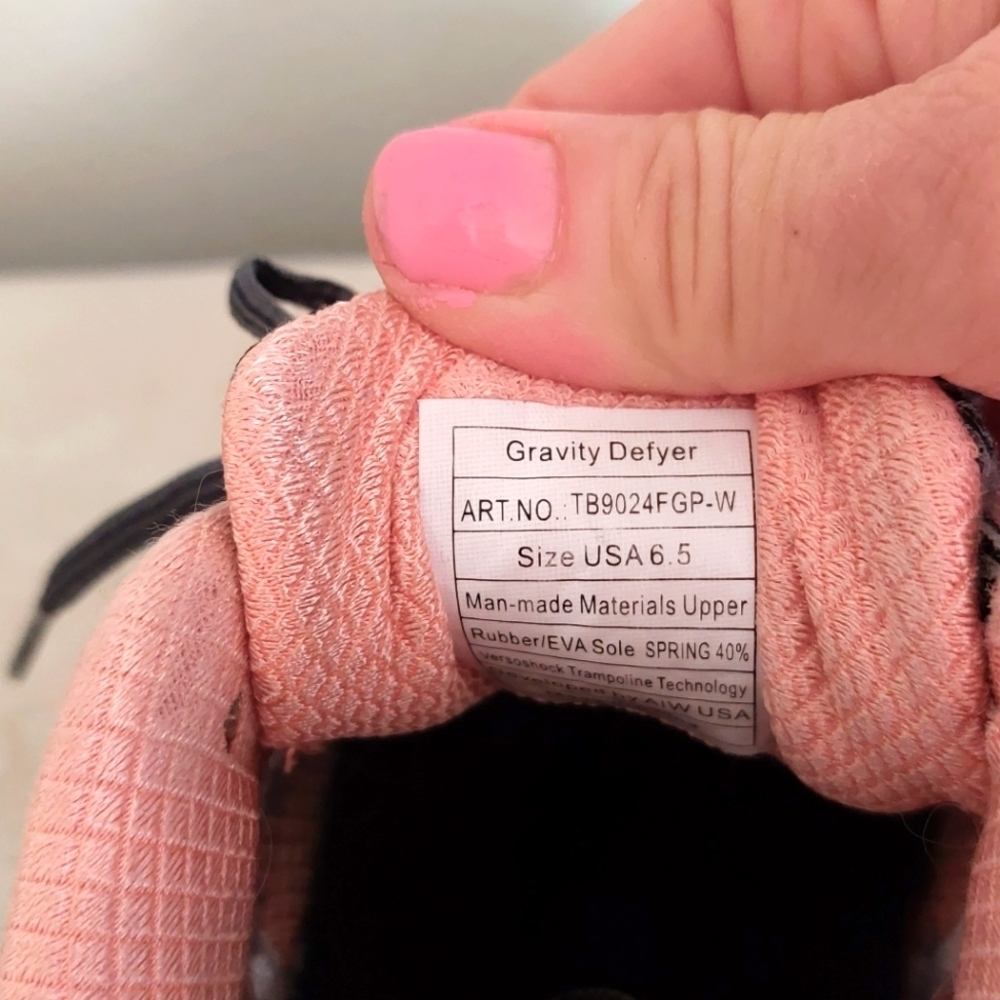Gravity Defyer Gdefy Mighty Walk Athletic Walking Gravity Grey Peach sz.6.5 us - Picture 12 of 12